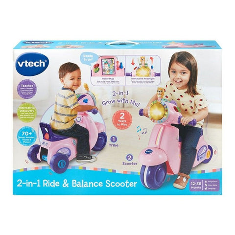 Vtech 2 In 1 Ride & Balance Scooter - Pink