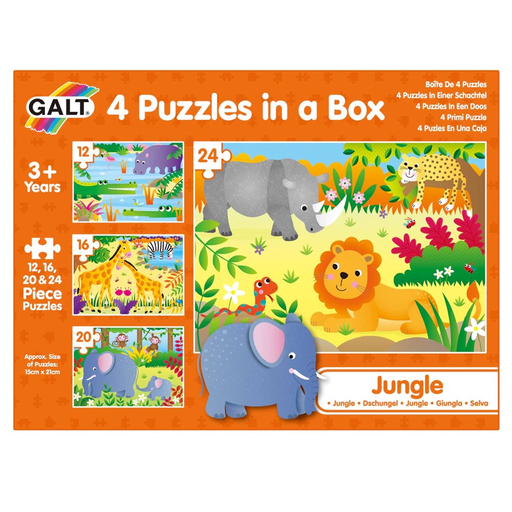 Galt 4 Puzzles in a Box - Jungle