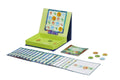 The MIEREDU Magnetic Sudoku - Starter Kit by MIEREDU is displayed with its various components spread out. The kit includes multiple illustrated game cards featuring forest animals, a small booklet, round tokens with different images, and a colorful game board. All of these are set in rectangular green and blue packaging that is perfect for young children.