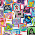 Discover the vibrant and educational Tiger Tribe Magic Painting ABC - Alphabet Adventures by TIGER TRIBE. Each reusable Magic Painting card showcases a letter paired with a delightful illustrated character, like a whale for 'W', tiger for 'T', and octopus for 'O'. With a white, mess-free painting background that enhances the vivid designs, these cards are perfect for toddlers.